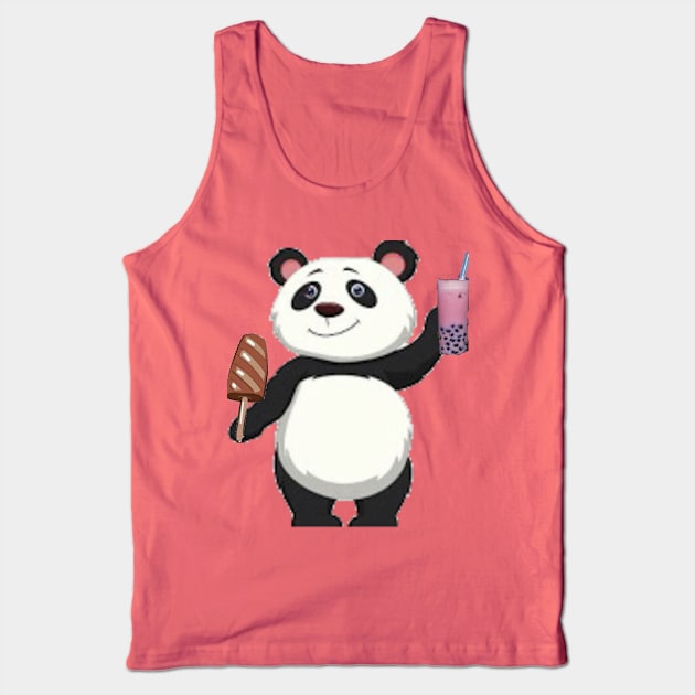 Panda Tank Top by Jumana2017